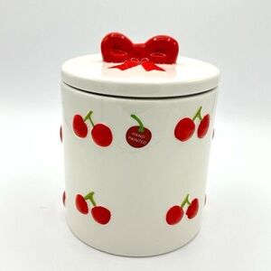 Large Cherry Bow Canister